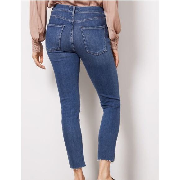 AGOLDE Sophie Crop Jeans Size 30 Claremont Blue Stretch Denim - Picture 4 of 15